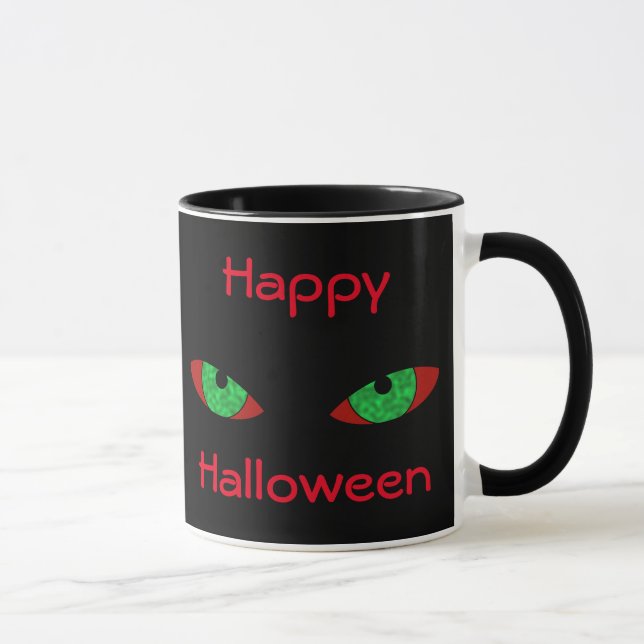 Evil Eyes Halloween Tasse (Rechts)