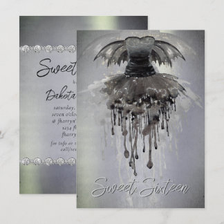 Evil Fairy Gown | Gothic Black Vampy Rock Sheen Einladung