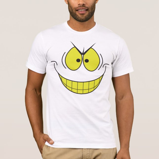 Evil Genius Big Smile Face Tshirt (Vorderseite)