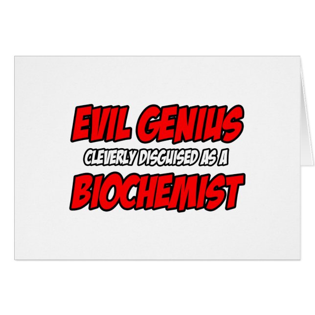 Evil Genius.. Biochemiker (Vorderseite (Horizontal))