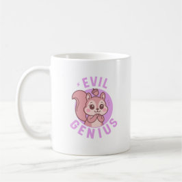 Evil Genius | Cute Squirrel Cartoon Kaffeetasse
