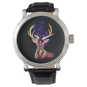Evil Ghost Deer Armbanduhr