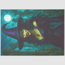 Evil Gothic Hexe Gleuch Augen - Spuk Halloween Seidenpapier