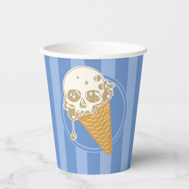 Evil Ice Creme Cone Paper Cups Pappbecher (Vorderseite)
