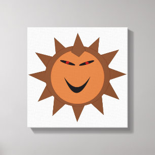 Evil Igel Kawaii Goth Halloween Canvas Print Leinwanddruck