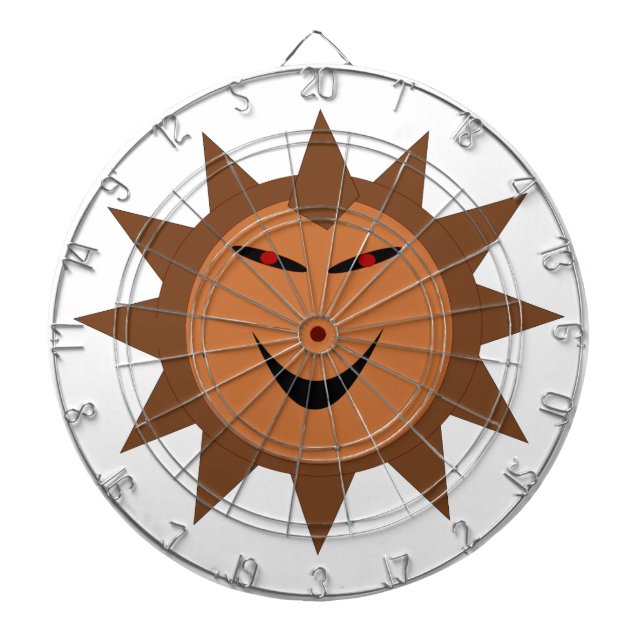 Evil Igel Kawaii Goth Halloween Dart Board Dartscheibe (vorne)