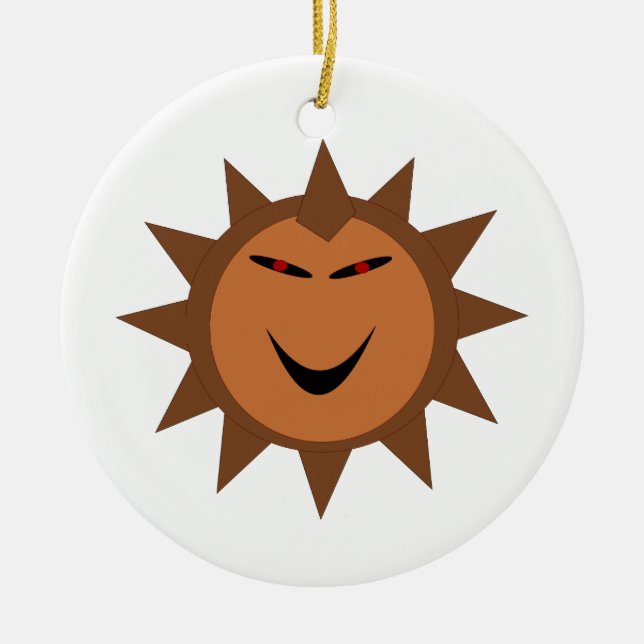 Evil Igel Kawaii Goth Halloween Ornament (Vorne)