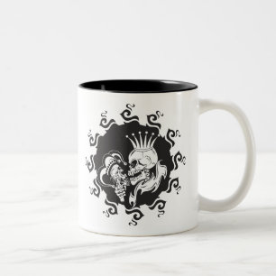 Evil King Skull Zweifarbige Tasse