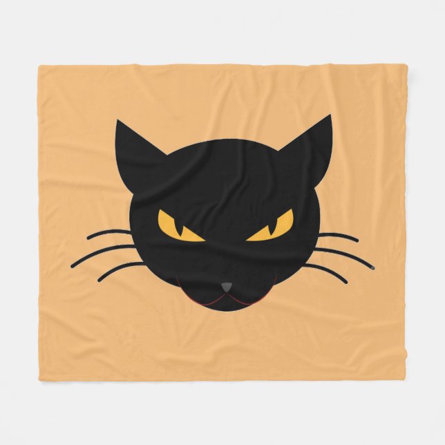 Evil Kitty Fleecedecke (Vorderseite (Horizontal))