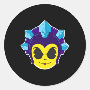 Evil Lyn Sorceress Runder Aufkleber