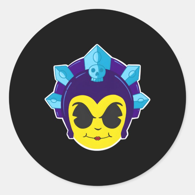 Evil Lyn Sorceress Runder Aufkleber (Vorderseite)