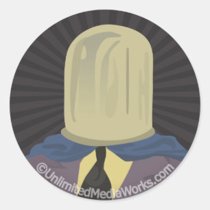 Evil Mastermind Crystal Runder Aufkleber