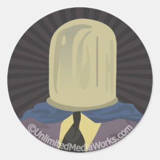 Evil Mastermind Crystal Runder Aufkleber