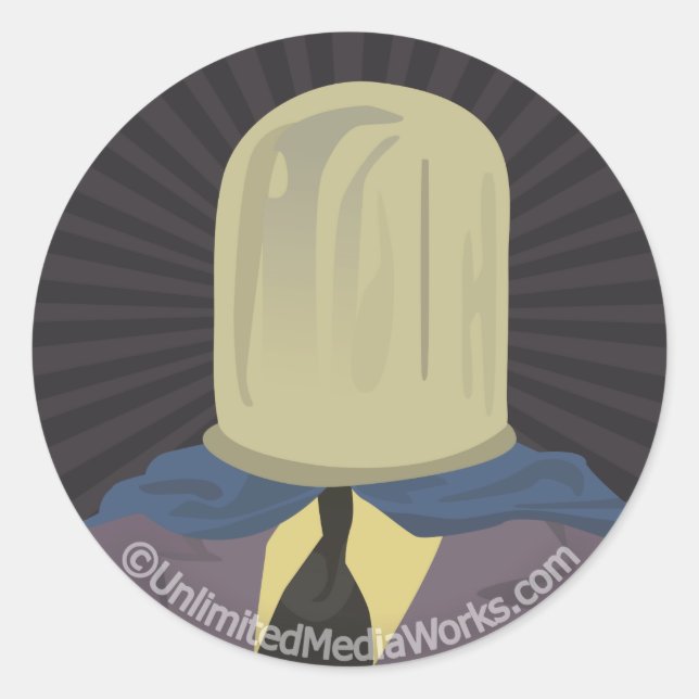 Evil Mastermind Crystal Runder Aufkleber (Vorderseite)