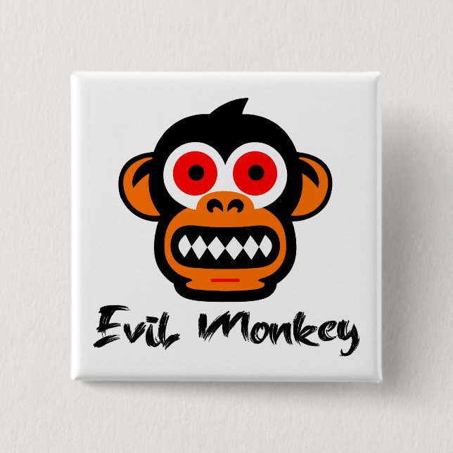 Evil Monkey Button (Vorderseite)