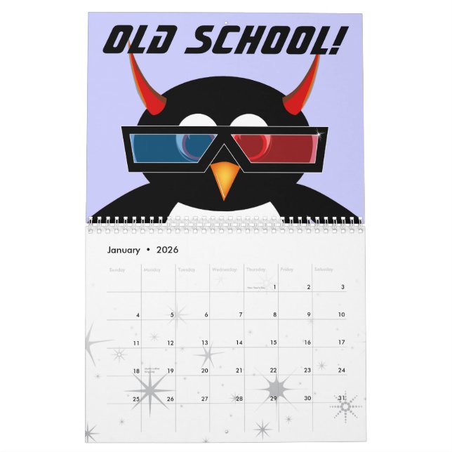 EVIL PENGUIN™ Cartoon CALENDAR 2012 Kalender (Jan 2026)