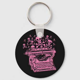Evil Pink Schreibmaschine Schlüsselanhänger