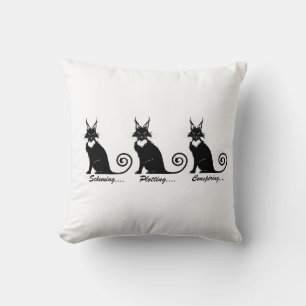 Evil Plotting Cat Trio Kissen