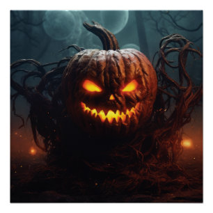 Evil Pumpkin Poster