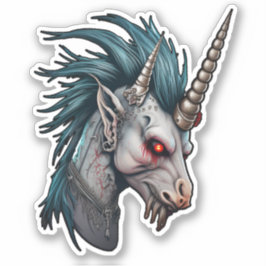Evil Punk Unicorn Aufkleber