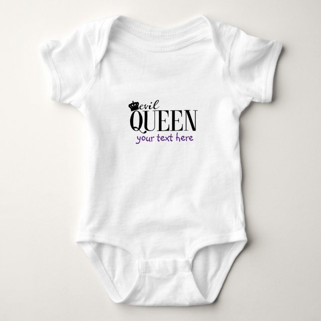 EVIL QUEEN Baby Personalisiert Custom 1 Stück Strampler (Vorderseite)