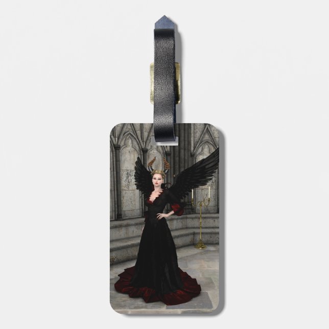 Evil Queen Gepäckanhänger (Rückseite vertikal)