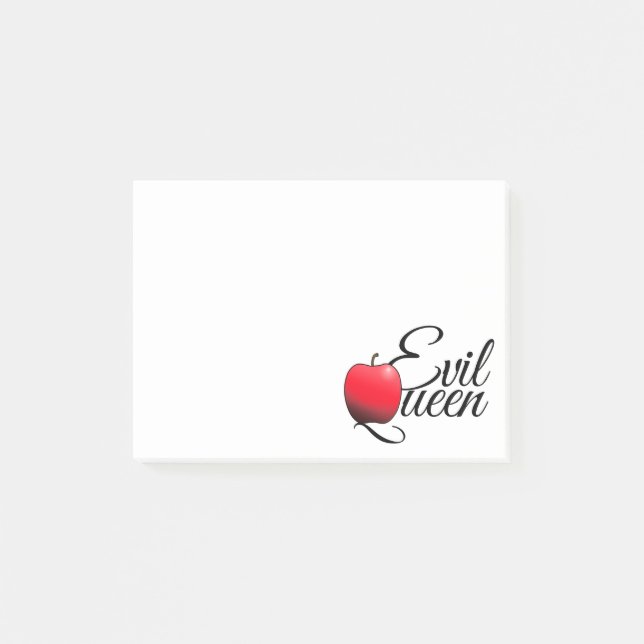 Evil Queen Red Apple Post-it Klebezettel (Vorderseite)