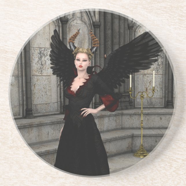 Evil Queen Sandstein Untersetzer (Vorne)