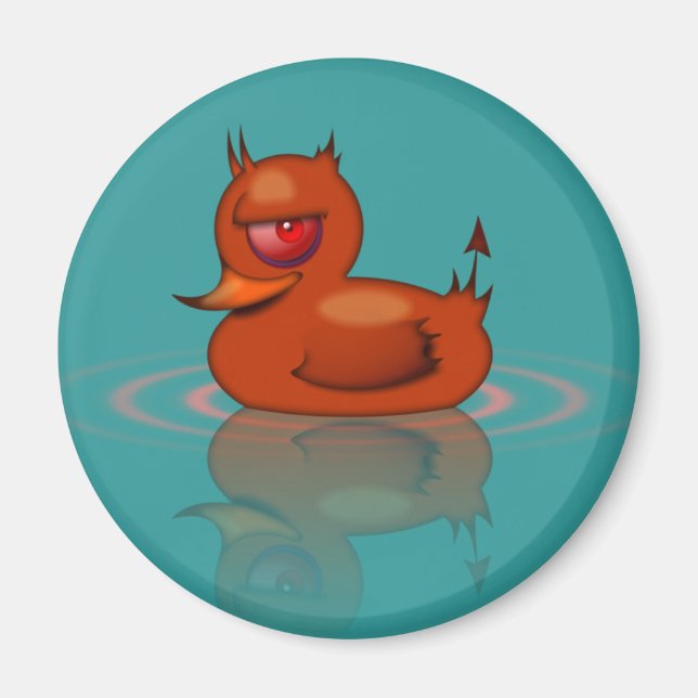 Evil Rubber Duck Magnet (Vorne)