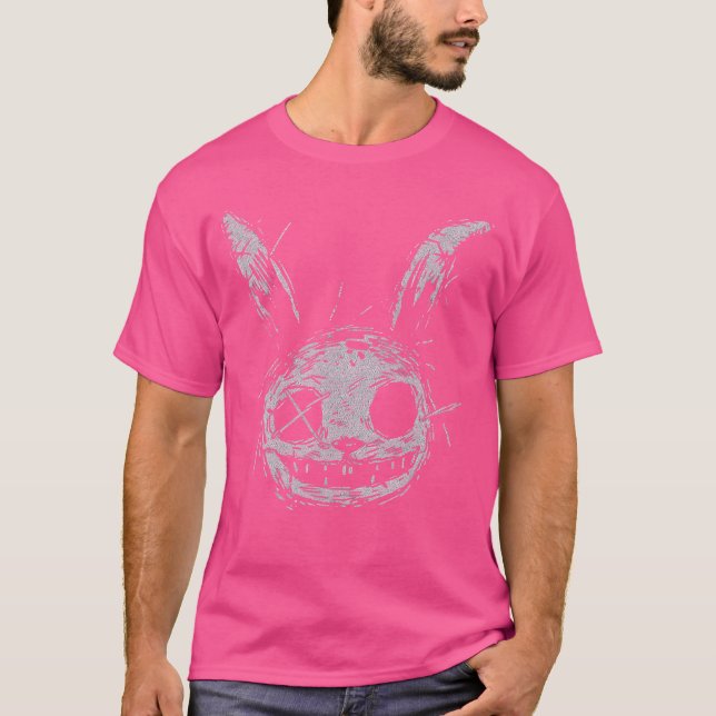 Evil Scary Bunny Rabbit Alt Goth Grunge Horror Aes T-Shirt (Vorderseite)