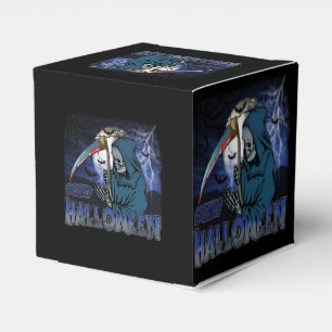 Evil Skeleton in Scary Dark Night Halloween Geschenkschachtel
