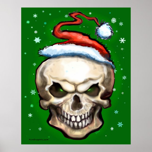 Evil Skull Christmas Poster (Vorne)