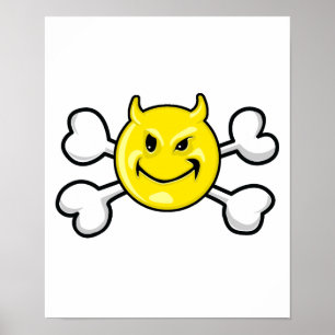 EVIL Skull und Crossbones Poster