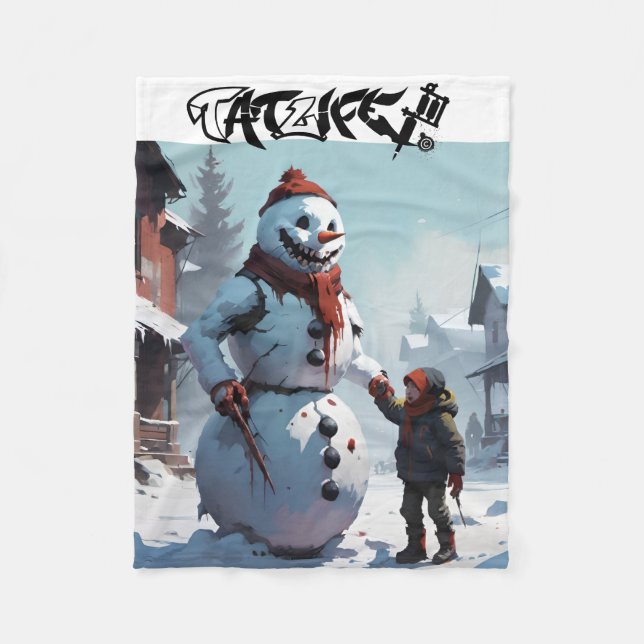 Evil Snowman und Little Buddy Fleece Blanket (Vorderseite)
