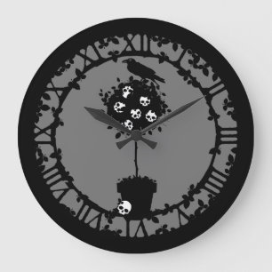 Evil Topiary Große Wanduhr