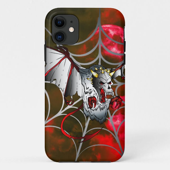 Evil Vampire Bat Case-Mate iPhone Hülle (Rückseite)