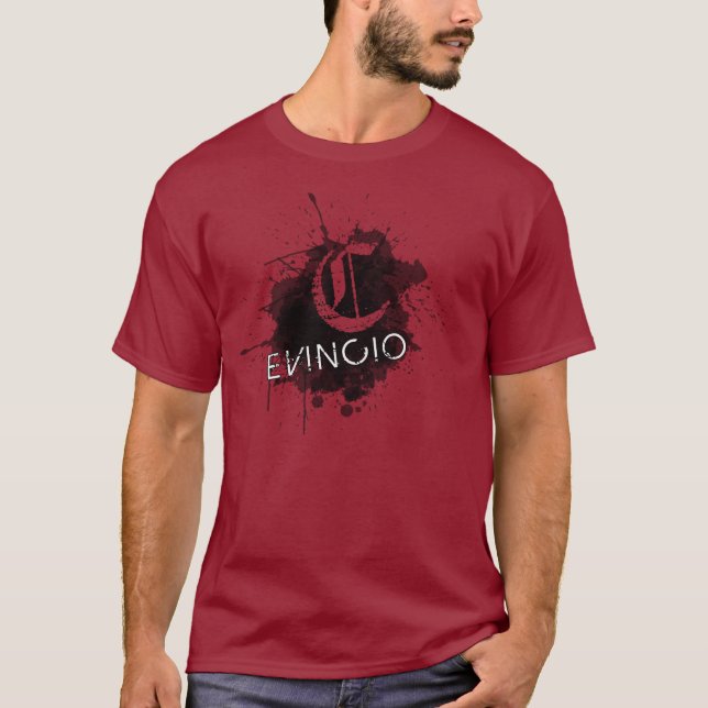 Evincio Schwarzes T-Shirt (Vorderseite)