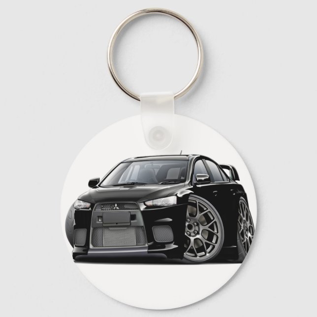 Evo Black Car Schlüsselanhänger (Vorderseite)