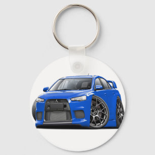 Evo Blau-Auto Schlüsselanhänger