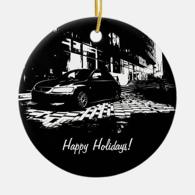 Evolution 9 Weihnachtsverzierungen Keramikornament (Vorne)