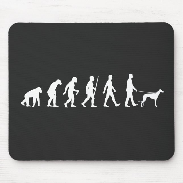 Evolution an den Greyhound-Eigentümer Mousepad (Vorne)