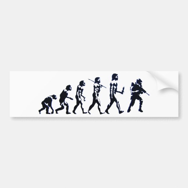 Evolution Autoaufkleber (Vorne)