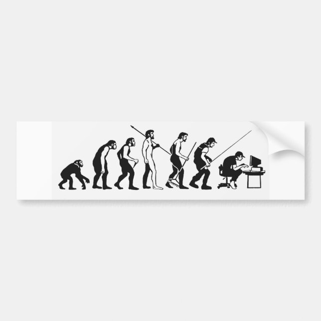 Evolution Autoaufkleber (Vorne)