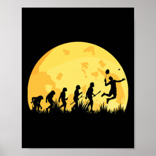 Evolution Badminton Bright Badminton Player Gesche Poster