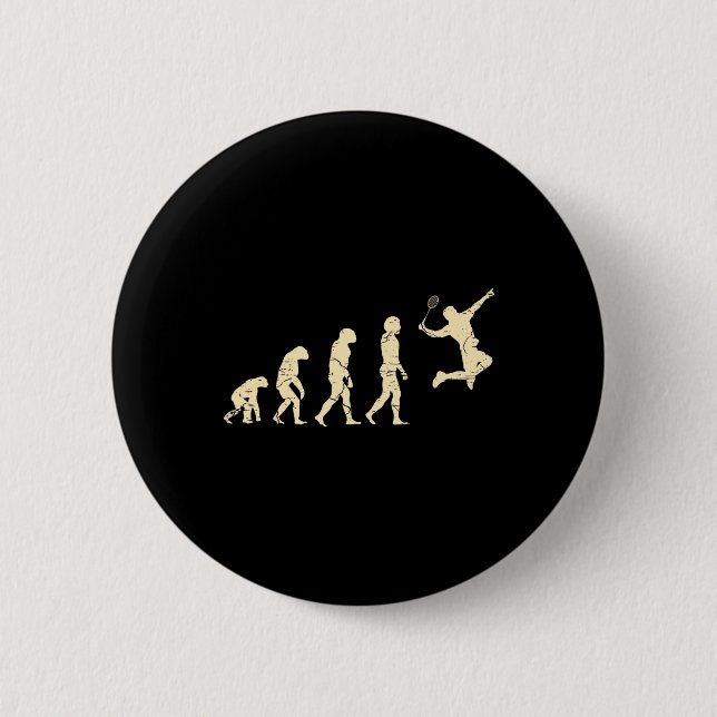 Evolution Badminton Player Shuttle Racket 1 Button (Vorderseite)