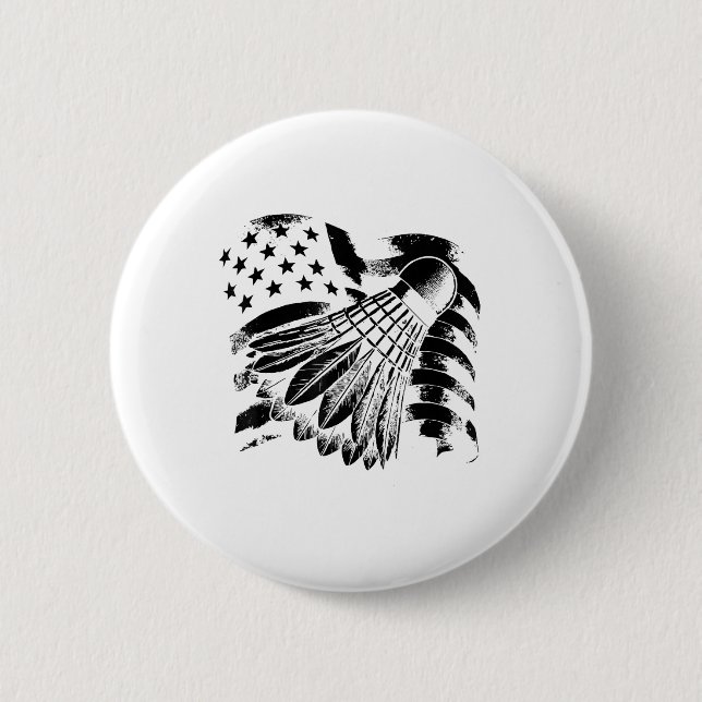 Evolution Badminton Player Shuttle Racket Button (Vorderseite)
