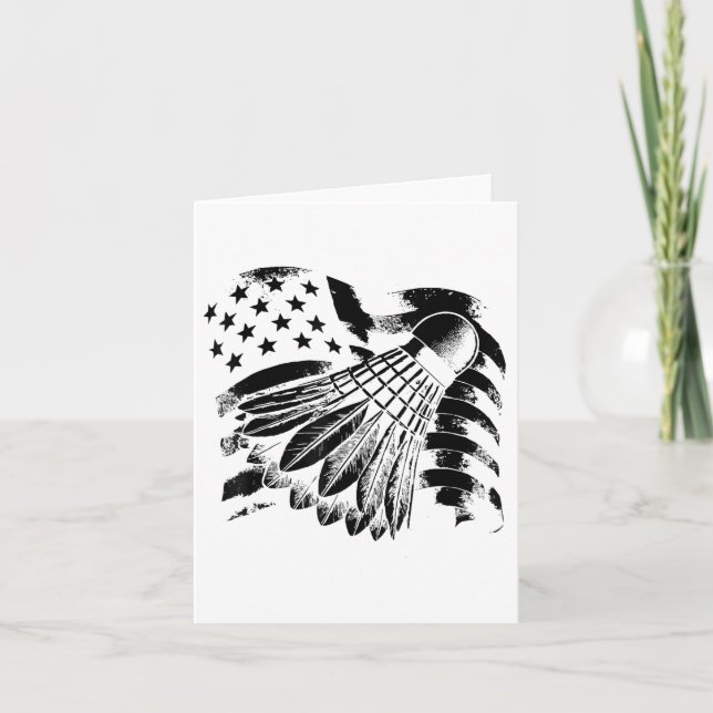 Evolution Badminton Player Shuttle Racket Karte (Vorderseite)