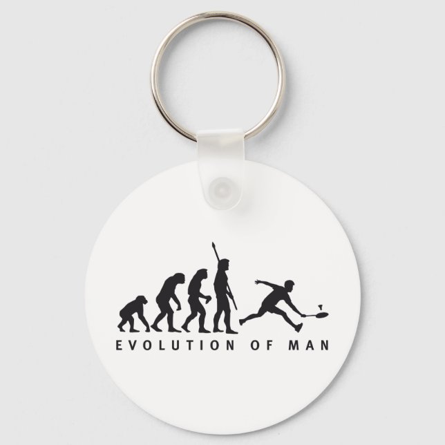 Evolution Badminton Schlüsselanhänger (Vorderseite)