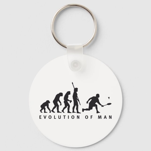 Evolution Badminton Schlüsselanhänger (Vorderseite)