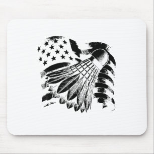 Evolution Badminton Spieler Shuttlecock Schläger Mousepad